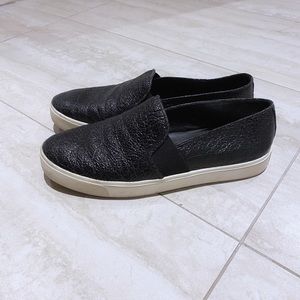 Vince black slip on sneaker